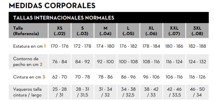 Medias corporales internacionales normales ropa Stihl